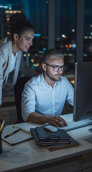 Cybersecurity experts performing penetration testing